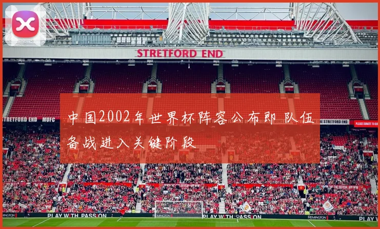 中国2002年世界杯阵容公布即 队伍备战进入关键阶段